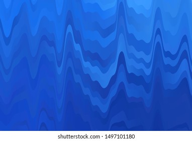 Light BLUE vector background with curved lines. Brand new colorful illustration in simple style. Abstract design for your web site.