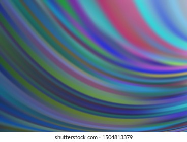 Light BLUE vector background with curved circles. Colorful illustration in abstract marble style with gradient. The best blurred design for your business.