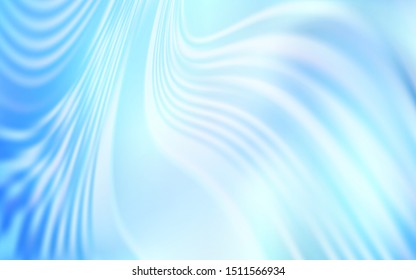 Light BLUE vector background with curved lines. Colorful illustration in simple style with gradient. Template for cell phone screens.