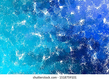 Light BLUE vector background with curved lines. Creative illustration in halftone style with gradient. The best colorful design for your business.