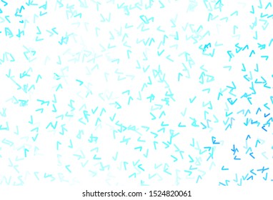 Light BLUE vector background with curved lines. Brand new colorful illustration in simple style. Template for cell phone screens.