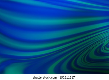 Light BLUE vector background with curved circles. Shining illustration, which consist of blurred lines, circles. Marble style for your business design.