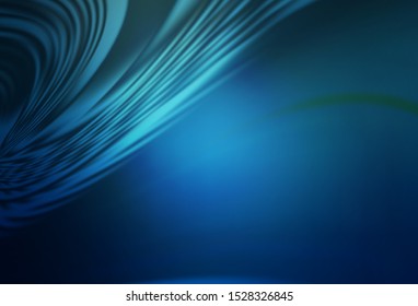 Light BLUE vector background with curved lines. An elegant bright illustration with gradient. A new texture for your  ad, booklets, leaflets.