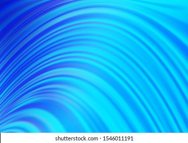 Light BLUE vector background with curved circles. Brand new colored illustration in marble style with gradient. A completely new template for your business design.