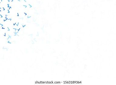 Light BLUE vector background with curved lines. Glitter abstract illustration with wry lines. New composition for your brand book.