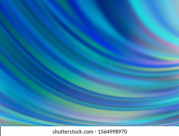 Light BLUE vector background with curved circles. Geometric illustration in marble style with gradient.  Marble style for your business design.