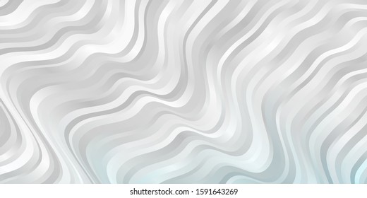 Light BLUE vector background with curved lines. Brand new colorful illustration with bent lines. Smart design for your promotions.