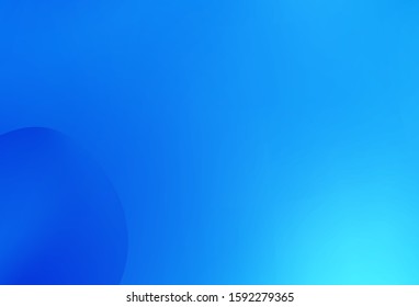 Light BLUE vector background with curved circles. An elegant bright illustration with gradient. A completely new memphis design for your business.