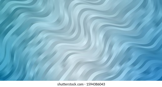 Light BLUE vector background with curved lines. Colorful illustration, which consists of curves. Template for your UI design.