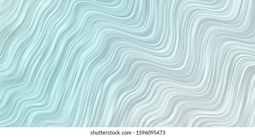 Light BLUE vector background with curved lines. Abstract illustration with bandy gradient lines. Best design for your ad, poster, banner.