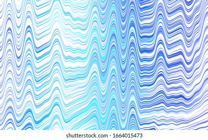 Light BLUE vector background with curved circles. Blurred geometric sample with gradient bubbles.  A new texture for your  ad, booklets, leaflets.
