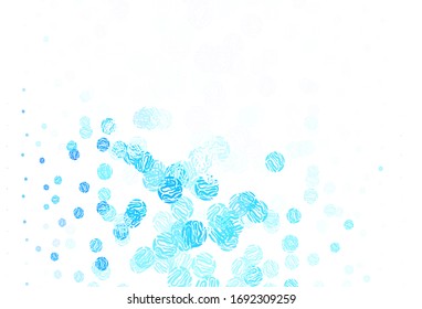 Light BLUE vector background with curved lines. A circumflex abstract illustration with gradient. The best colorful design for your business.