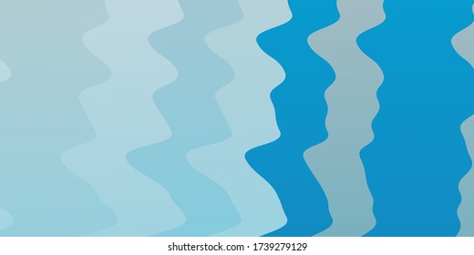 Fondo de vector BLUE claro con líneas curvas. Ilustración de gradiente abstracto con líneas irregulares. Patrón para sitios web, páginas de inicio.