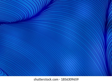 Light BLUE vector background with curved lines. A circumflex abstract illustration with gradient. Abstract design for your web site.