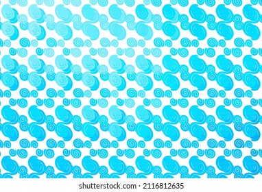 Light BLUE vector background with curved circles. Brand new colored illustration in marble style with gradient. Marble design for your web site.