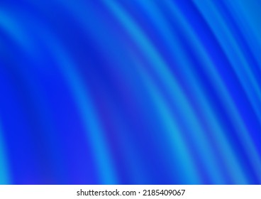 Fondo vectorial AZUL claro con círculos curvados. Ilustración abstracta colorida con líneas de degradado. Patrón de ondas texturadas para los fondos.