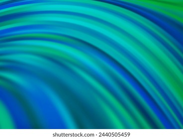 Fondo de vector AZUL claro con círculos curvos. Una vaga ilustración abstracta circunfleja con gradiente. Patrón para el diseño de su negocio.