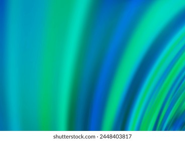 Light BLUE vector background with curved circles. A completely new color illustration in marble style. Pattern for your business design.
