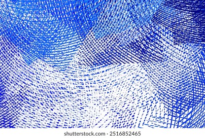 Light BLUE vector background with curved lines. Smart illustration in abstract style with gradient lines.  Business design for posters, banners.