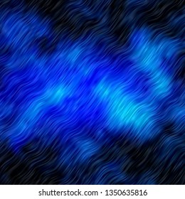 Light BLUE vector background with curves. Illustration in halftone style with gradient curves. Pattern for busines booklets, leaflets