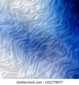 Light BLUE vector background with curves. Abstract illustration with gradient bows. Best design for your ad, poster, banner.