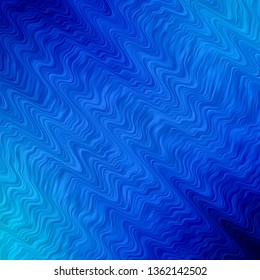 Light BLUE vector background with curves. Brand new colorful illustration with bent lines. Template for cellphones.