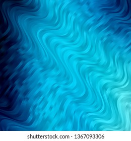 Light BLUE vector background with curves. Abstract illustration with gradient bows. Pattern for commercials, ads.