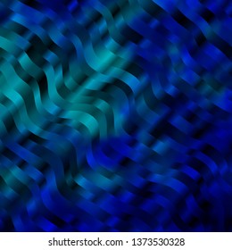 Light BLUE vector background with curves. Colorful illustration in abstract style with bent lines. Pattern for busines booklets, leaflets