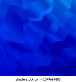 Light BLUE vector background with curves. Colorful illustration, which consists of curves. Design for your business promotion.