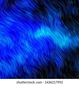 Light BLUE vector background with curves. Bright sample with colorful bent lines, shapes. Best design for your posters, banners.
