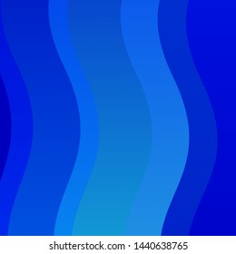 Light BLUE vector background with curves. Abstract gradient illustration with wry lines. Pattern for booklets, leaflets.