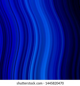 Light BLUE vector background with curves. Bright sample with colorful bent lines, shapes. Pattern for websites, landing pages.