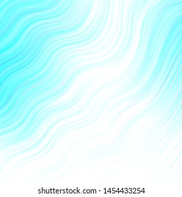 Light BLUE vector background with curves. Abstract illustration with gradient bows. Best design for your posters, banners.