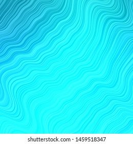 Light BLUE vector background with curves. Bright illustration with gradient circular arcs. Smart design for your promotions.