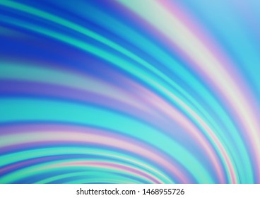 Light BLUE vector background with curves. Colorful illustration in abstract marble style with gradient. The template for cell phone backgrounds.