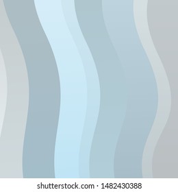 Light BLUE vector background with curves. Gradient illustration in simple style with bows. Pattern for ads, commercials.