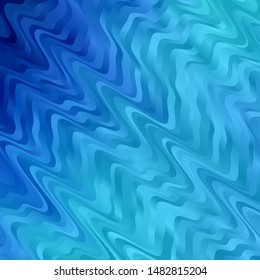 Light BLUE vector background with curves. Illustration in abstract style with gradient curved.  Pattern for ads, commercials.