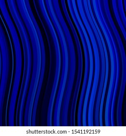 Light BLUE vector background with curves. Bright sample with colorful bent lines, shapes. Pattern for websites, landing pages.