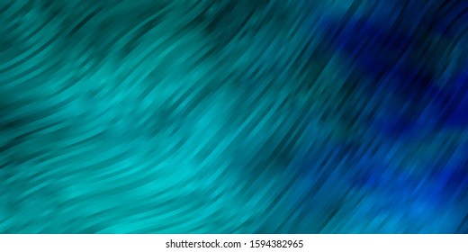 Light BLUE vector background with curves. Abstract illustration with gradient bows. Pattern for websites, landing pages.