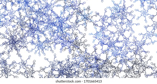 Light BLUE vector background with curves. Colorful illustration in abstract style with bent lines. Smart design for your promotions.