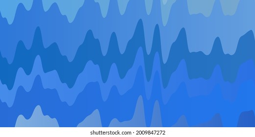 Light BLUE vector background with curves. Brand new colorful illustration with bent lines. Pattern for commercials, ads.