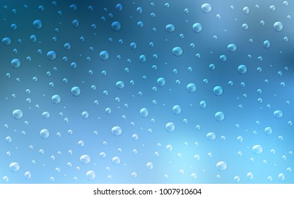 Light BLUE vector background with dots. Beautiful colored illustration with blurred circles in nature style. Beautiful design for your business natural advert.