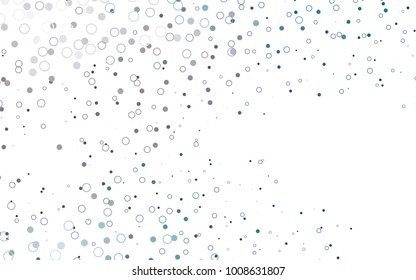 Light BLUE vector  background with dots. Beautiful colored illustration with blurred circles in nature style. New design for ad, poster, banner of your website.