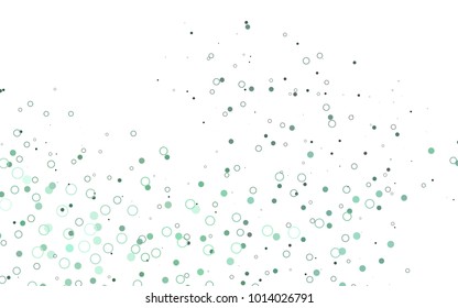 Light BLUE vector  background with dots. Blurred decorative design in abstract style with bubbles. Pattern can be used as texture of water, rain drops.