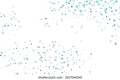 Light BLUE vector  background with dots. Beautiful colored illustration with blurred circles in nature style. The pattern can be used for ads, leaflets of liquid.