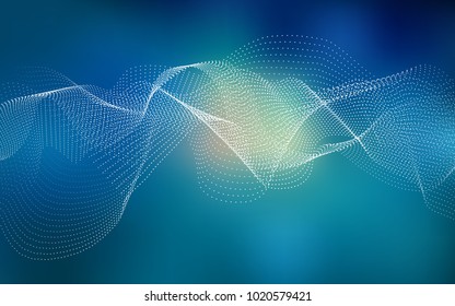 Light BLUE vector background with dots. Blurred decorative design in abstract style with bubbles. The pattern can be used for aqua ad, booklets.