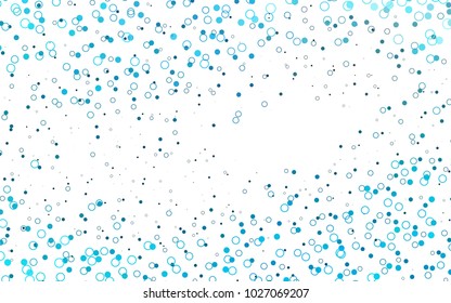 Light BLUE vector  background with dots. Blurred bubbles on abstract background with colorful gradient. New design for ad, poster, banner of your website.