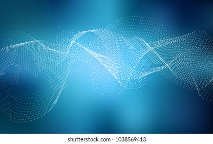 Light BLUE vector background with dots. Blurred bubbles on abstract background with colorful gradient. The pattern can be used for beautiful websites.