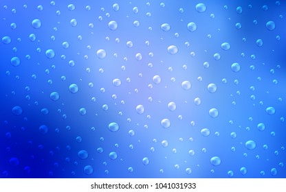 Light BLUE vector background with dots. Modern abstract illustration with colorful water drops. New design for ad, poster, banner of your website.