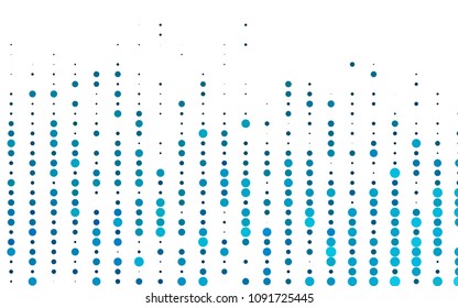 Light BLUE vector  background with dots. Blurred bubbles on abstract background with colorful gradient. New design for ad, poster, banner of your website.